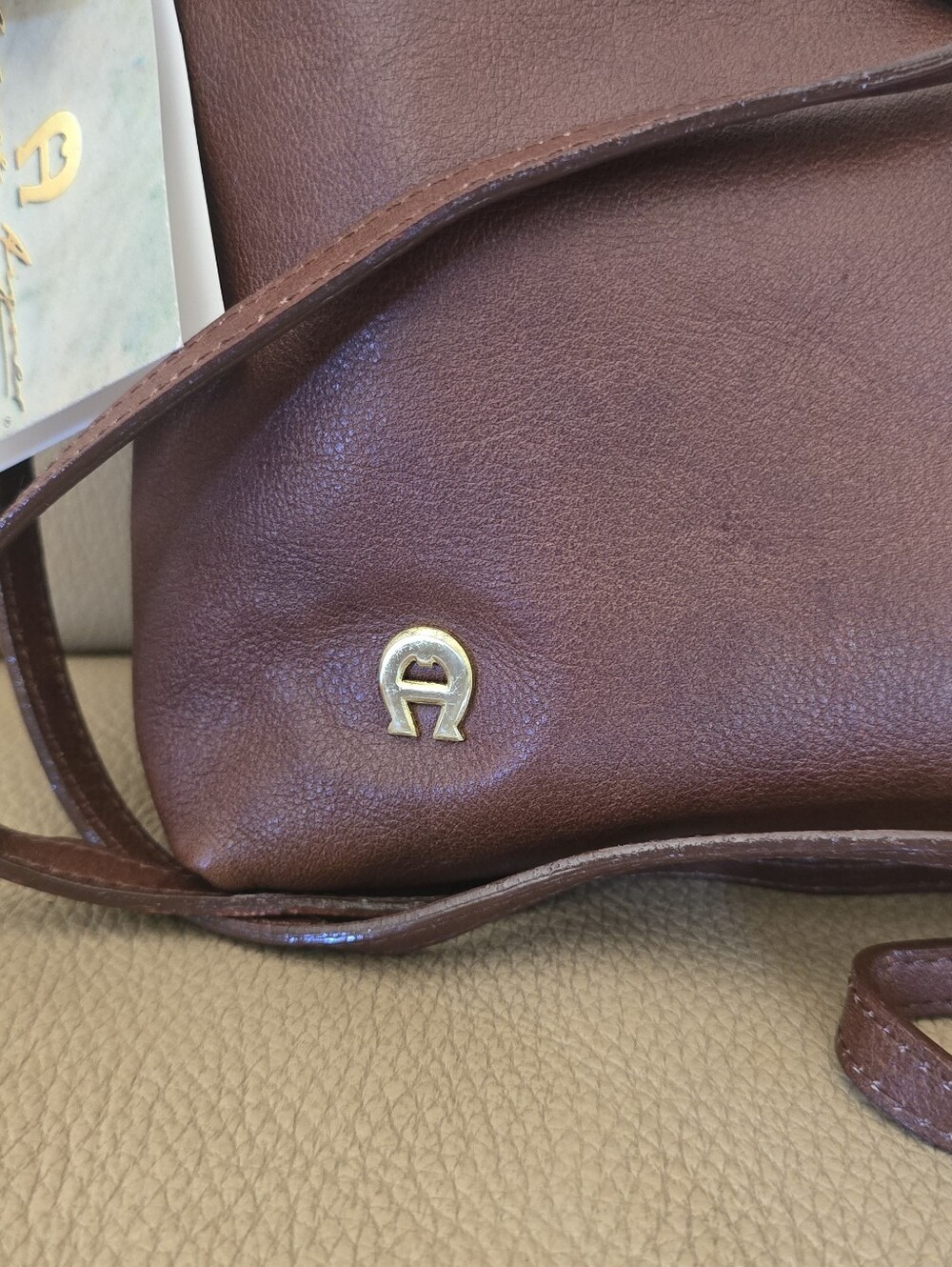 NWT Etienne Aigner Crossbody Bag Tobacco Brown - Picture 4 of 10